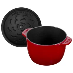 Staub Reis-Cocotte 16 Cm, Rund, Kirsch-Rot, Gusseisen -Staub 40511 828 0 4