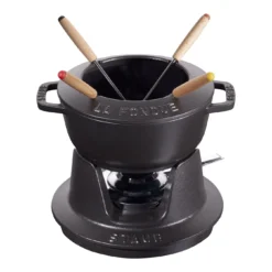 Staub Fondue Set 16 Cm, Schwarz
