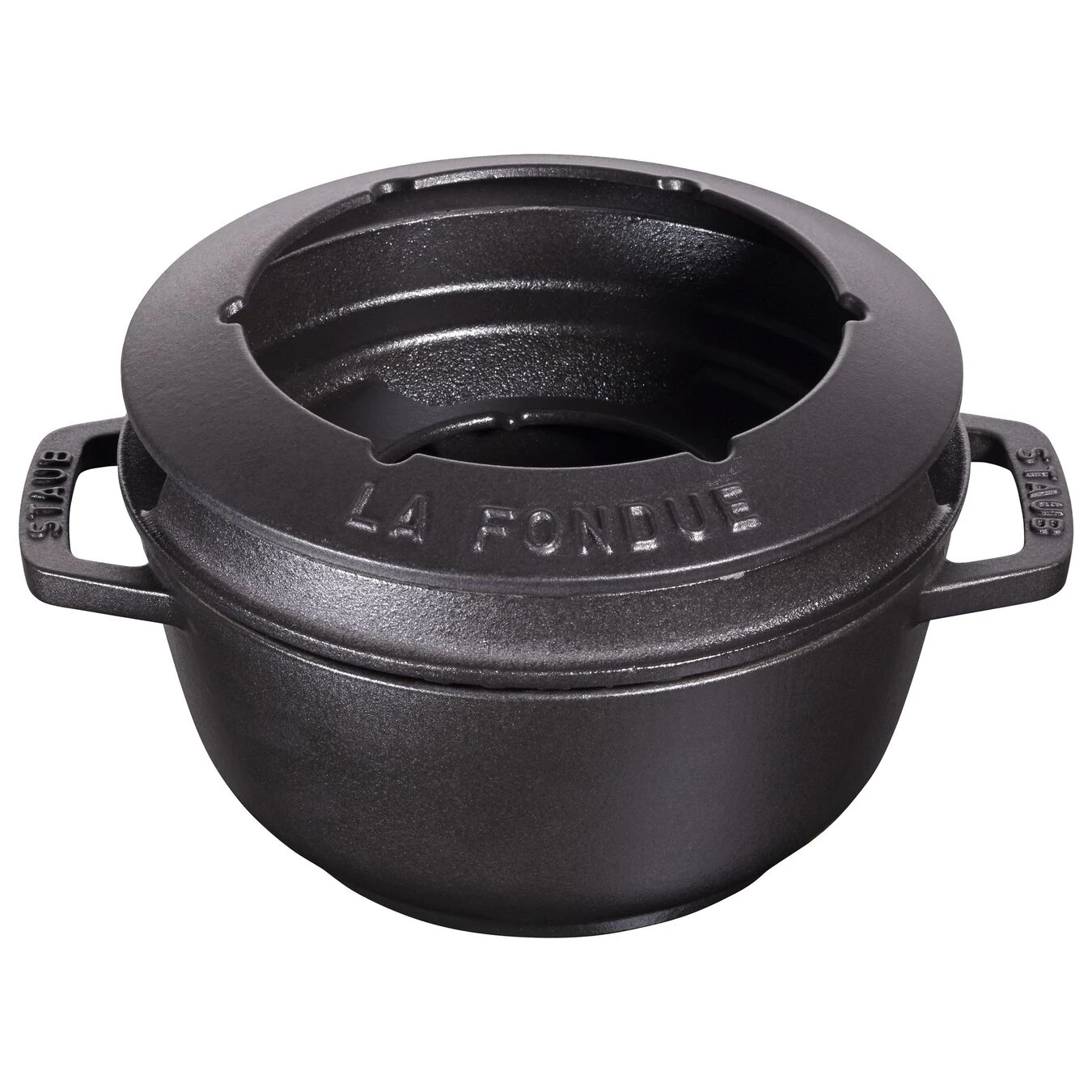 Staub Fondue Set 18 Cm, Schwarz 4 Staub Fondue Set 18 Cm, Schwarz – Bild 4