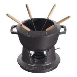 Staub Fondue Set 18 Cm, Schwarz