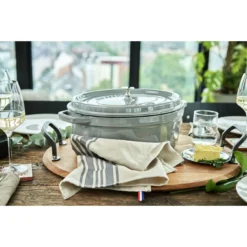 Staub Cocotte 37 Cm, Oval, Graphit-Grau, Gusseisen 10 Staub Cocotte 37 Cm, Oval, Graphit-Grau, Gusseisen -Staub 424419007