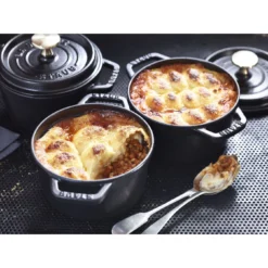 Staub Cocotte 14 Cm, Rund, Schwarz, Gusseisen -Staub 424420687