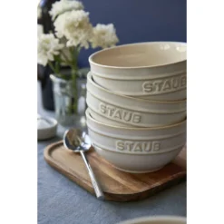 Staub Schüssel 14 Cm, Keramik, Elfenbein-Weiß -Staub 424424398