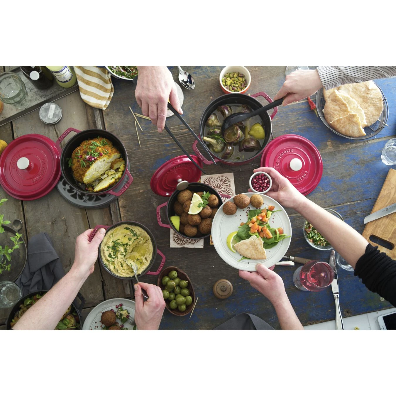 Staub Cocotte 22 Cm, Rund, Kirsch-Rot, Gusseisen 5 Staub Cocotte 22 Cm, Rund, Kirsch-Rot, Gusseisen – Bild 5