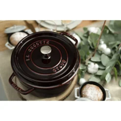 Staub Cocotte 26 Cm, Rund, Grenadine-Rot, Gusseisen -Staub 750047416