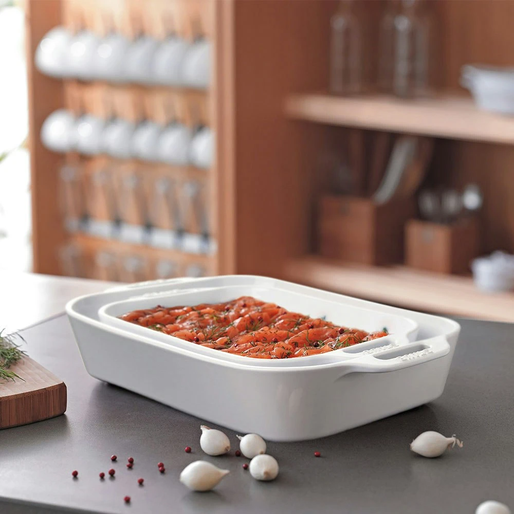 Staub Auflaufform 27 X 20 Cm, Weiss 2 Staub Auflaufform 27 X 20 Cm, Weiss – Bild 2