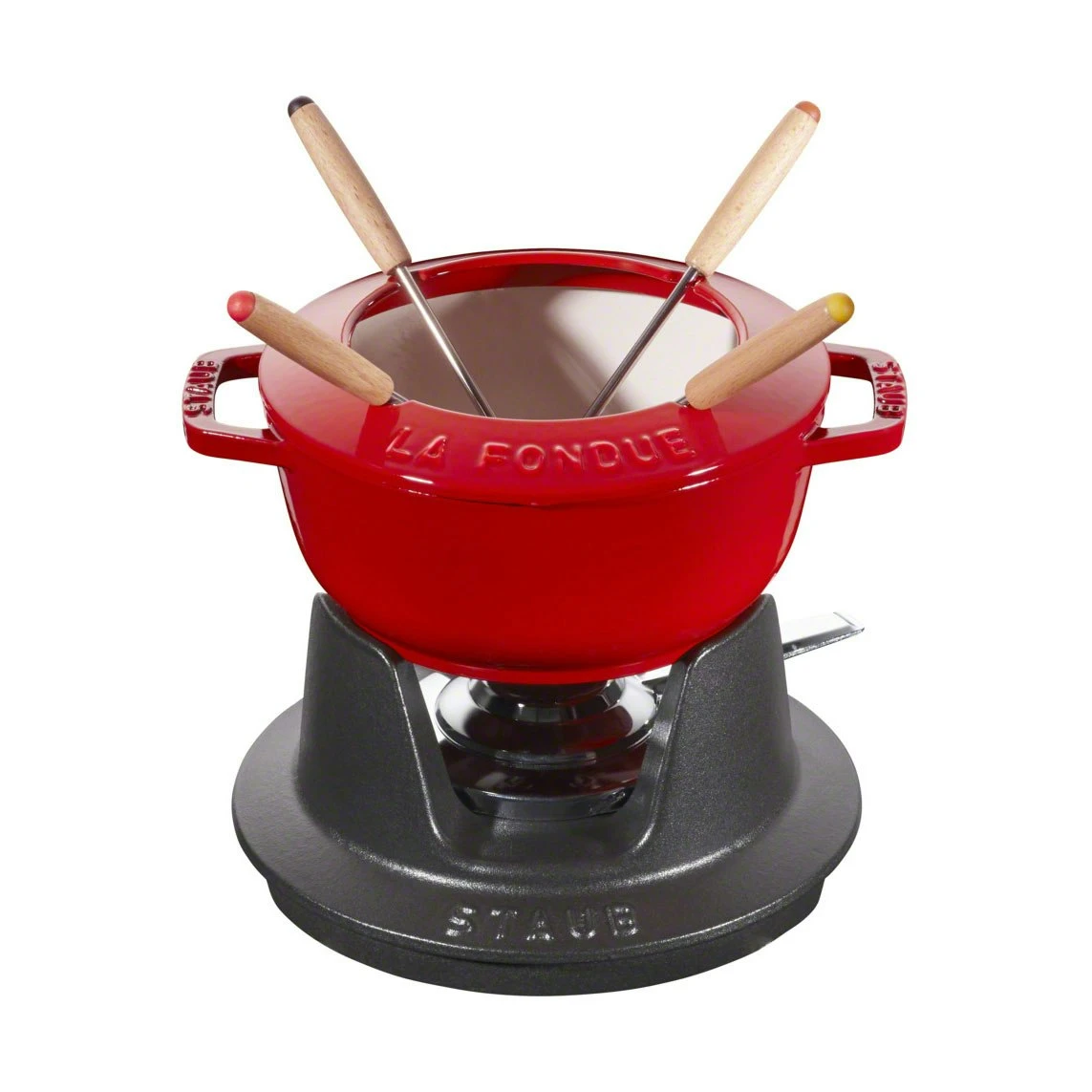 Staub Fondue Set 1,1L, Red 1 Staub Fondue Set 1,1L, Red