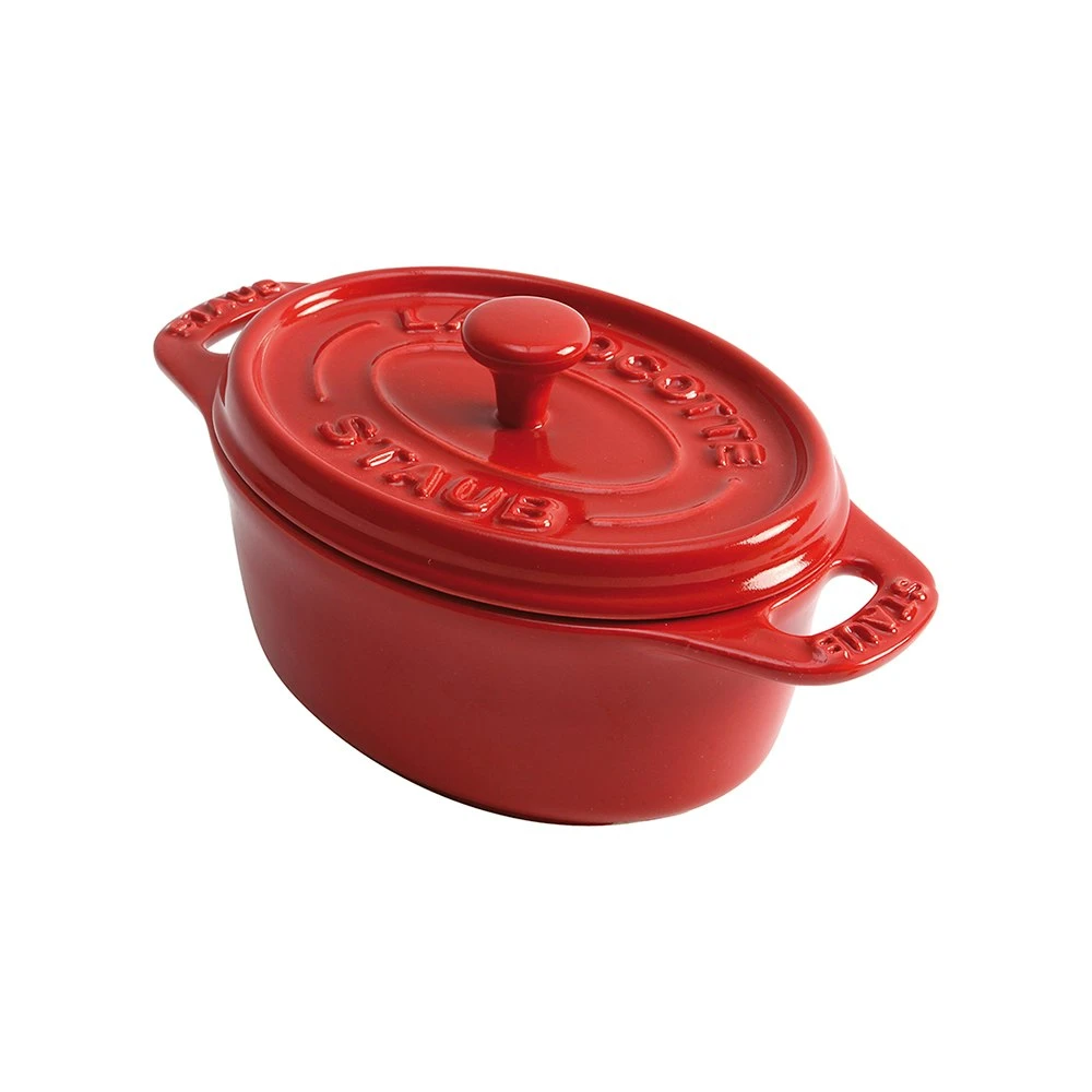 Staub Oval Ceramic Casserole 20 Cl, Cherry 1 Staub Oval Ceramic Casserole 20 Cl, Cherry