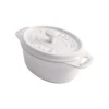 Staub Oval Ceramic Casserole 20 Cl, White
