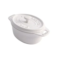 Staub Oval Ceramic Casserole 20 Cl, White