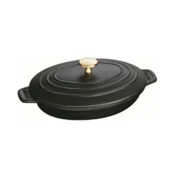 Staub Oval Hot Plate, Black