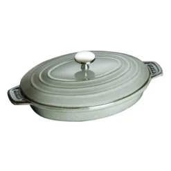Staub Oval Hot Plate, Graphite Grey