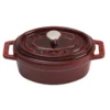 Staub Oval Kochtopf Aus Gusseisen 5,5 L, Dunkelrot