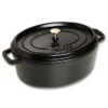 Staub Oval Kochtopf Aus Gusseisen 6,7 L, Schwarz