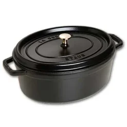 Staub Oval Kochtopf Aus Gusseisen 6,7 L, Schwarz