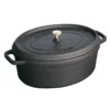 Staub Oval Kochtopf Aus Gusseisen 8 L, Schwarz