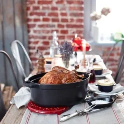 Staub Oval Kochtopf Aus Gusseisen 8 L, Schwarz -Staub staub oval kochtopf aus gusseisen 8 l schwarz 2