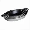 Staub Ovale Form Aus Gusseisen 21 Cm, Grau