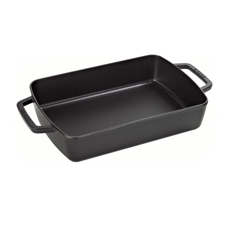 Staub Rectangular Dish In Cast Iron, Black 1 Staub Rectangular Dish In Cast Iron, Black