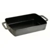 Staub Rectangular Dish In Cast Iron, Graphite Grey