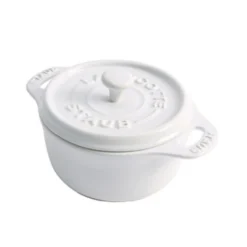 Staub Round Ceramic Casserole 20 Cl, White