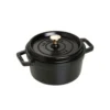 Staub Runde Kochtopf Aus Gusseisen 25 Cl, Schwarz