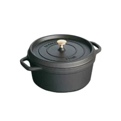 Staub Runde Kochtopf Aus Gusseisen 5,2 L, Schwarz
