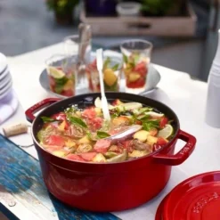 Staub Runde Kochtopf Aus Gusseisen 8,35 L, Kirsche -Staub staub runde kochtopf aus gusseisen 835 l schwarz 7