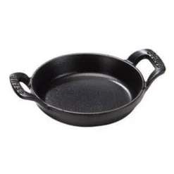 Staub Small Round Dish In Cast Iron, Black