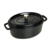 Staub Oval Cocotte 29 Cm 4,2 L, Svart