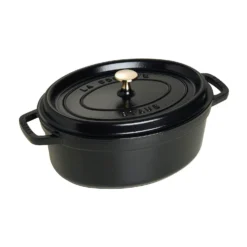 Staub Oval Cocotte 29 Cm 4,2 L, Svart