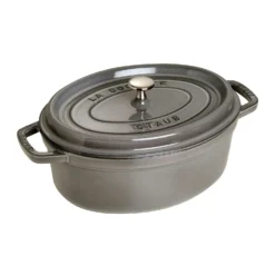 Staub Oval Cocotte 29 Cm 4,2 L, Grey
