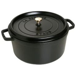 Staub Round Cocotte 30 Cm 8,35 L, Black