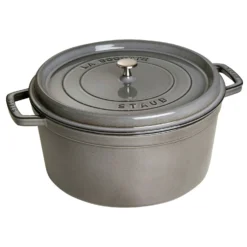 Staub Round Cocotte 34 Cm 12,6 L, Grey