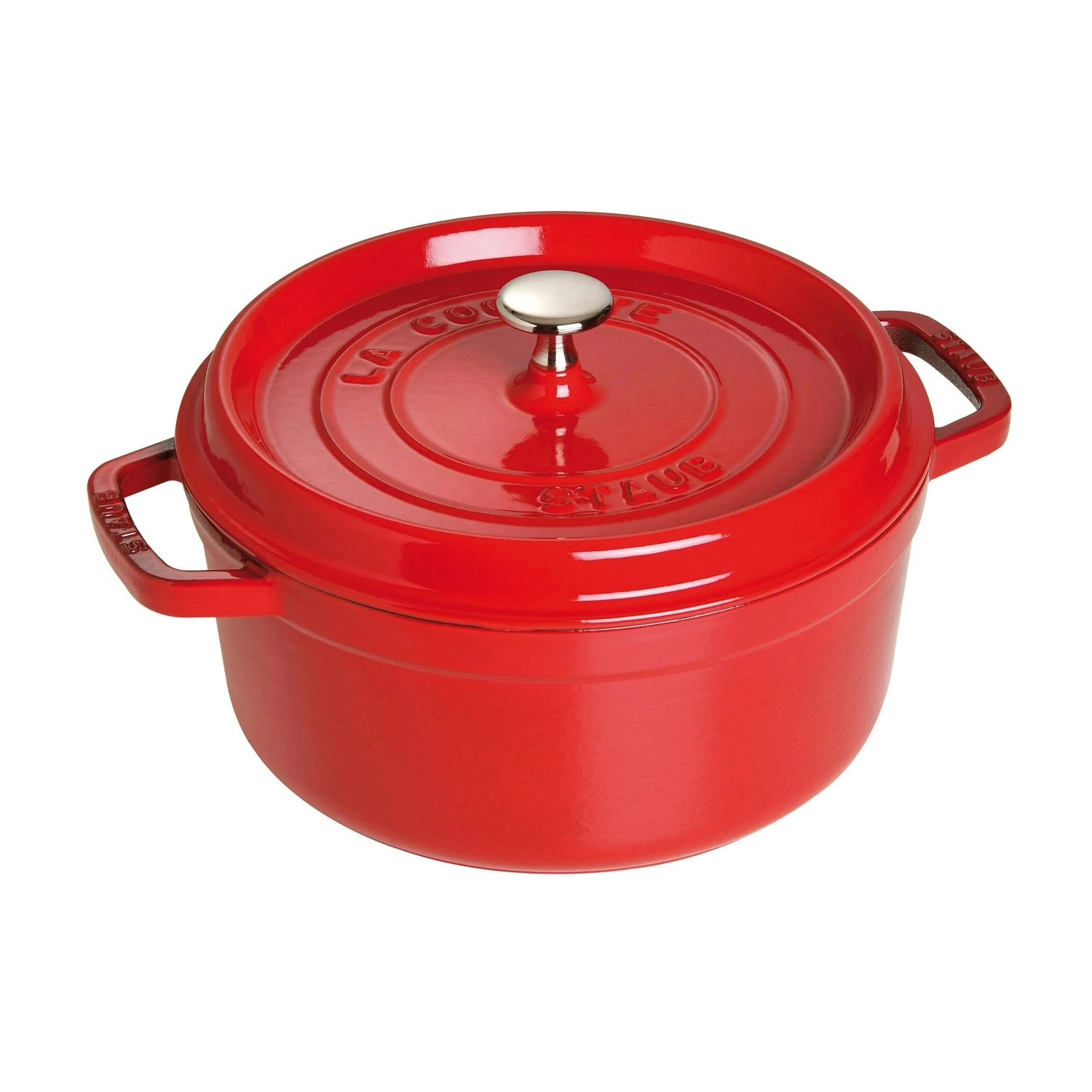 Staub Round Cocotte 24 Cm 3,8 L, Red 1 Staub Round Cocotte 24 Cm 3,8 L, Red